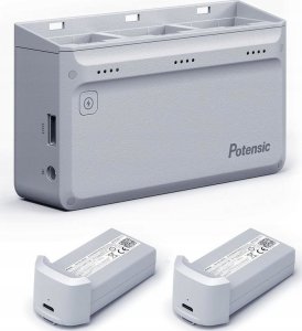 Potensic Atom Hub | Zestaw Stacja do ładowania + 2 akumulatory + ładowarka | 4