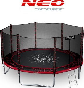 NeoSport Trampolina ogrodowa 14ft/435cm z siatką zewnętrzną i drabinką 8