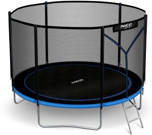 NeoSport Trampolina ogrodowa 10ft/312cm z siatką zewnętrzną i drabinką 2