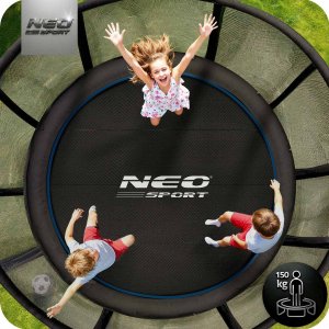 NeoSport Trampolina ogrodowa 10ft/312cm z siatką zewnętrzną i drabinką 3
