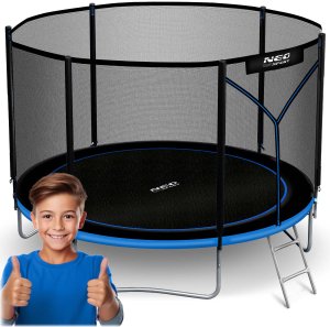NeoSport Trampolina ogrodowa 10ft/312cm z siatką zewnętrzną i drabinką 12