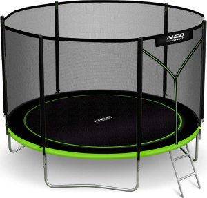 NeoSport Trampolina ogrodowa 10ft/312cm z siatką zewnętrzną i drabinką 9