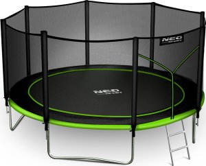 Trampolina ogrodowa Neo-Sport NeoSport Trampolina ogrodowa 13ft/404cm z siatką zewnętrzną i drabinką 8