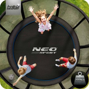 NeoSport Trampolina ogrodowa 8ft/252cm z siatką zewnętrzną i drabinką 3