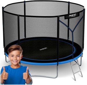 NeoSport Trampolina ogrodowa 8ft/252cm z siatką zewnętrzną i drabinką 12