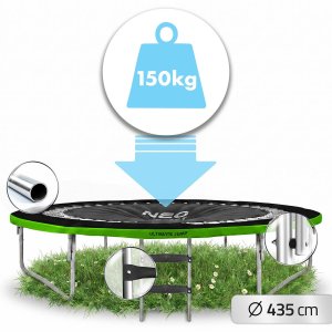 Trampolina ogrodowa NEO SPORT NeoSport Trampolina ogrodowa profilowana 14ft/435cm z siatką wewnętrzną 3