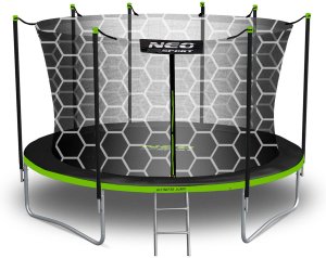 Trampolina ogrodowa NEO SPORT NeoSport Trampolina ogrodowa 14ft/435cm z siatką wewnętrzną i drabinką 2