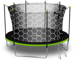 Trampolina ogrodowa NEO SPORT NeoSport Trampolina ogrodowa 14ft/435cm z siatką wewnętrzną i drabinką 4