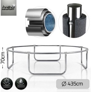 Trampolina ogrodowa NEO SPORT NeoSport Trampolina ogrodowa 14ft/435cm z siatką wewnętrzną i drabinką 8