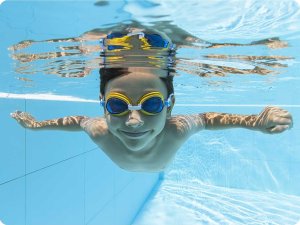 Okularki do pływania dla dzieci niebieskie Bestway 21002 4