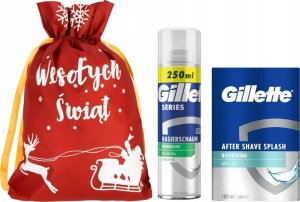 GILLETTE zestaw pianka do golenia + płyn po goleniu After Shave Ice 100 ml 1