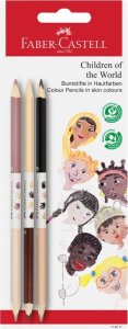 Kredki Ołówkowe Dwustronne W Odcieniach Skóry 3 Sztuki Faber-Castell 1