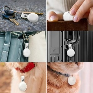 MiLi Lokalizator GPS biały 3 szt. + białe etui w formie breloka 3 szt. MiTag 4