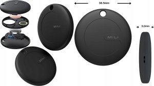 MiLi lokalizator GPS czarny MiTag 10