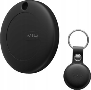MiLi lokalizator GPS czarny + czarne etui w formie breloka MiTag 2