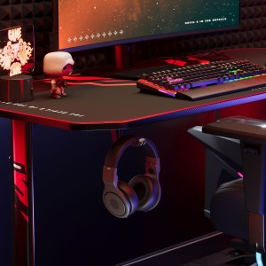 Biurko Diablo Chairs X-Mate 1400 Czarne 140 cmx60 cm 4