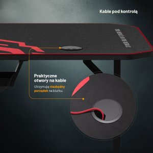 Biurko Diablo Chairs X-Mate 1400 Czarne 140 cmx60 cm 10