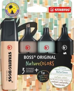 Zakreślacz Stabilo Boss Orginal Nature Colors Naturalne 4 Sztuki 70/4-2-5 1