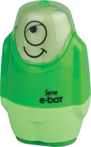 Temperówka Z Gumką Serve E-Bot Zielona 1