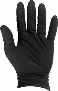 Rękawice nitrylowe SOLID GRIP 50szt. r. S czarne (10) 3