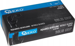 Rękawice nitrylowe SOLID GRIP 50szt. r. S czarne (10) 5