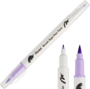 Pisak Brush Pentel Dwustronny Heliotrop SESW30C-T131 1