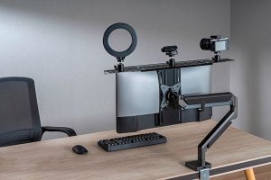 Mozos MOZOS VS1-L UCHWYT PÓŁKA NA MONITOR VESA 3