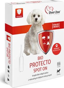 Over Zoo Bio Protecto Spot On dla psów małych krople na bazie naturalnych olejków eterycznych 4 x 1 ml 1