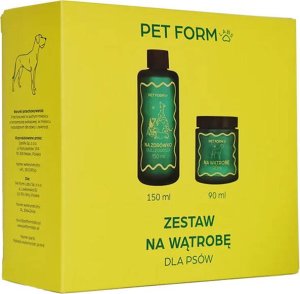 Pet Form Zestaw dla psa NA WĄTROBĘ 90ml + Olej NA ZDRÓWKO 150ml 1