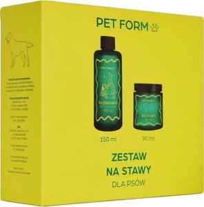 Pet Form Zestaw dla psa NA STAWY 90ml + Olej NA ZDRÓWKO 150ml 1