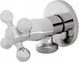 IDMAR Zawór kątowy 1/2x1/2 z głowicą ceramiczną RETRO 1010 chrom 1