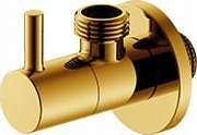 IDMAR Zawór kątowy 1/2"x1/2" z głowicą ceramiczną 1008 złoty 1