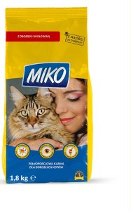 MIKO SUCHA KARMA 1,8kg DRÓB, WOŁOWINA 1