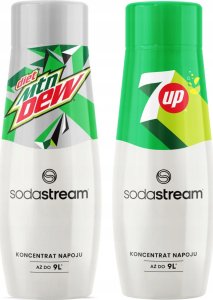 SODASTREAM 7Up + Mountain Dew Diet zestaw syropów do saturatora 2 szt. 1
