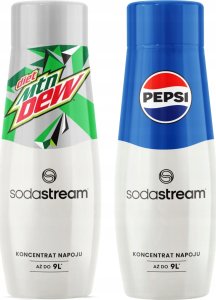 SODASTREAM Pepsi + Mountain Dew Diet zestaw syropów do saturatora 2 szt. 1