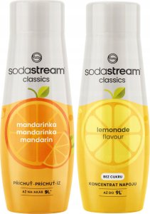 SODASTREAM Mandarynka + Lemoniada Zestaw Syropów Sok do saturatora 2 szt. 1
