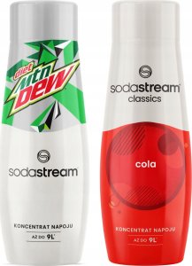 SODASTREAM Cola + Mountain Dew Diet zestaw syropów do saturatora 2 szt. 1