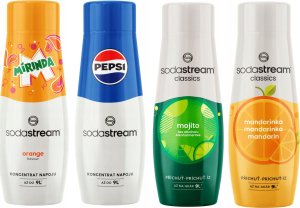 SODASTREAM Mirinda + Pepsi + Mojito + Mandarynka syropy 4 szt. 1