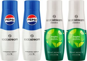 SODASTREAM Pepsi + Mojito syropy do saturatora 4 szt. 1