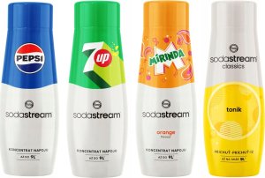 SODASTREAM Pepsi + 7UP + Mirinda + Tonic syropy do saturatora 4 szt. 1