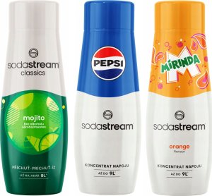 SODASTREAM Pepsi + Mirinda + Mojito syropy do saturatora 3 szt. 1