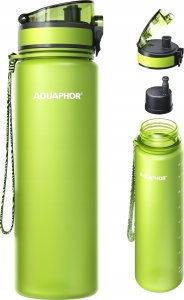 Bidon Filtrujący Aquaphor City 800 ml Zielona Butelka na Siłownie z Wkładem 1