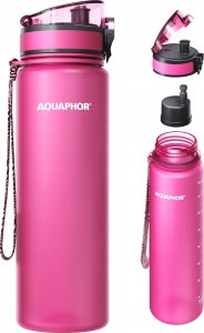 Butelka Filtrująca Wodę Aquaphor City 800 ml Różowa Bidon dla Kobiet Duży 1