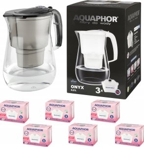 Dzbanek filtrujący Aquaphor Onyx 2,8 l + 6 wkładów, czarny 1