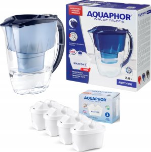 Dzbanek filtrujący Aquaphor Amethyst 2,8 l + 4 wkłady, niebieski 1