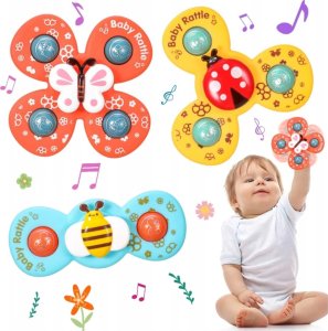 OEM Fidget Spinner z przyssawką , Sensoryczna zabawka do Kąpieli - 3 sztuki 10