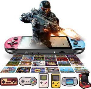 Konsola Retro Mini 400 Gier, przenośna BIAŁA 13