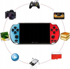 Konsola Retro Mini 400 Gier, przenośna BIAŁA 7