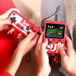 Konsola Retro Mini 400 Gier, przenośna Czerwona 11