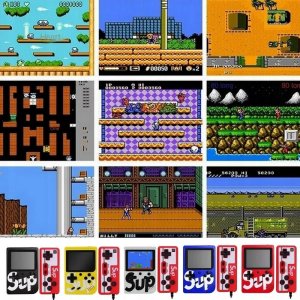 Konsola Retro Mini 400 Gier, przenośna Czerwona 12